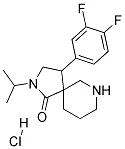 4-(3,4-DIFLUOROPHENYL)-2-ISOPROPYL-2,7-DIAZASPIRO[4.5]DECAN-1-ONE HYDROCHLORIDE 结构式