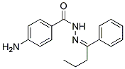 4-AMINO-BENZOIC ACID (1-PHENYL-BUTYLIDENE)-HYDRAZIDE 结构式