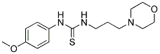 N-(4-METHOXYPHENYL)-N'-(3-MORPHOLIN-4-YLPROPYL)THIOUREA 结构式