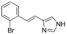 4-[2-(2-BROMO-PHENYL)-VINYL]-1H-IMIDAZOLE 结构式