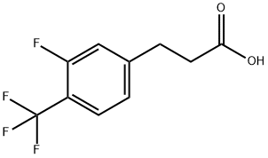 3-[3-氟-4-(三氟甲基)苯基]丙酸 结构式
