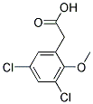 (3,5-DICHLORO-2-METHOXYPHENYL)ACETIC ACID 结构式