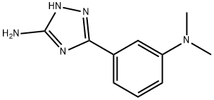 5-[3-(DIMETHYLAMINO)PHENYL]-4H-1,2,4-TRIAZOL-3-AMINE 结构式