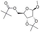 METHYL-2,3-O-ISOPROPYLIDENE-5-O-PIVALOYL-BETA-D-RIBOFURANOSIDE 结构式