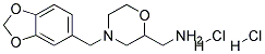 C-(4-BENZO[1,3]DIOXOL-5-YLMETHYL-MORPHOLIN-2-YL)-METHYLAMINE DIHYDROCHLORIDE 结构式