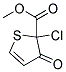 METHYL 2-CHLORO-3-OXO-2,3-DIHYDRO-2-THIOPHENE CARBOXYLATE 结构式