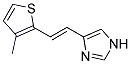 4-[2-(3-METHYL-THIOPHEN-2-YL)-VINYL]-1H-IMIDAZOLE 结构式