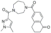6-((4-[(1,5-DIMETHYL-1H-PYRAZOL-3-YL)CARBONYL]-1,4-DIAZEPAN-1-YL)CARBONYL)-3,4-DIHYDRONAPHTHALEN-1(2H)-ONE 结构式