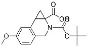 2-(TERT-BUTOXYCARBONYL)-6-METHOXY-1A,2,3,7B-TETRAHYDRO-1H-CYCLOPROPA[C]ISOQUINOLINE-1A-CARBOXYLIC ACID 结构式