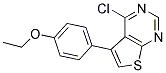 4-氯-5-(4-乙氧基苯基)噻吩并[2,3-D]嘧啶 结构式