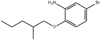 5-BROMO-2-[(2-METHYLPENTYL)OXY]ANILINE 结构式