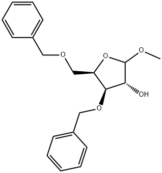 METHYL 3,5-DI-O-BENZYL-D-XYLOFURANOSIDE 结构式