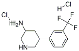 5-(3-(TRIFLUOROMETHYL)PHENYL)PIPERIDIN-3-AMINE DIHYDROCHLORIDE 结构式