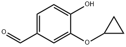 3-环丙氧基-4-羟基苯甲醛 结构式