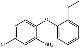 5-CHLORO-2-(2-ETHYLPHENOXY)ANILINE 结构式