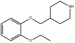 4-[(2-ETHOXYPHENOXY)METHYL]PIPERIDINE 结构式