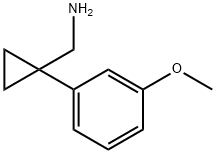 1-(3-甲氧基苯基)环丙烷-1-甲胺 结构式