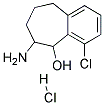 6-AMINO-4-CHLORO-6,7,8,9-TETRAHYDRO-5H-BENZOCYCLOHEPTEN-5-OL HYDROCHLORIDE 结构式