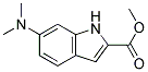 6-DIMETHYLAMINO-1H-INDOLE-2-CARBOXYLIC ACID METHYL ESTER 结构式