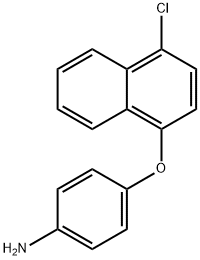 4-[(4-CHLORO-1-NAPHTHYL)OXY]ANILINE 结构式