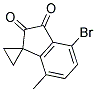 4-BROMO-7-METHYL-1,1-(ETHYLENEDIOXO)-INDANE 结构式