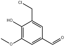 3-(氯甲基)-4-羟基-5-甲氧基-苯甲醛 结构式