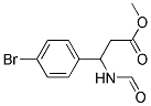 METHYL-3-FORMYLAMINO-3-(4-BROMOPHENYL)PROPIONATE 结构式