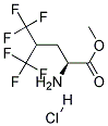 (L)-5,5,5,5',5',5'-HEXAFLUOROLEUCINE METHYL ESTER HYDROCHLORIDE 结构式