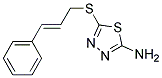 5-((3-PHENYLPROP-2-ENYL)THIO)-1,3,4-THIADIAZOL-2-AMINE 结构式