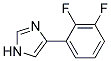 4-(2,3-DIFLUORO-PHENYL)-1H-IMIDAZOLE 结构式