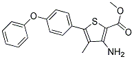 METHYL 3-AMINO-4-METHYL-5-(4-PHENOXYPHENYL)THIOPHENE-2-CARBOXYLATE 结构式