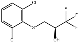 (2R)-3-[(2,6-DICHLOROPHENYL)SULFANYL]-1,1,1-TRIFLUORO-2-PROPANOL 结构式