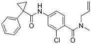 N-ALLYL-N-METHYL-4-(ALPHA-PHENYLCYCLOPROPANECARBONYLAMINO)-2-CHLOROBENZAMIDE 结构式