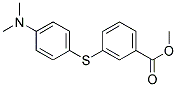 3-(4-DIMETHYLAMINO-PHENYLSULFANYL)-BENZOIC ACID METHYL ESTER 结构式