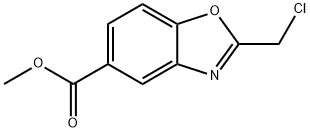 2-(氯甲基)苯并[D]噁唑-5-羧酸甲酯 结构式