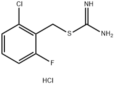 AMINO[(2-CHLORO-6-FLUOROBENZYL)SULFANYL]METHANIMINIUM CHLORIDE 结构式