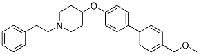 4-([4'-(METHOXYMETHYL)BIPHENYL-4-YL]OXY)-1-(2-PHENYLETHYL)PIPERIDINE 结构式