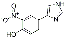 4-(1H-IMIDAZOL-4-YL)-2-NITRO-PHENOL 结构式