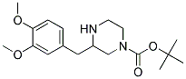 3-(3,4-DIMETHOXY-BENZYL)-PIPERAZINE-1-CARBOXYLIC ACID TERT-BUTYL ESTER 结构式