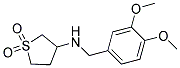 N-(3,4-DIMETHOXYBENZYL)TETRAHYDROTHIOPHEN-3-AMINE 1,1-DIOXIDE 结构式