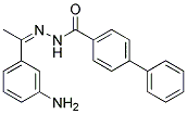 BIPHENYL-4-CARBOXYLIC ACID [1-(3-AMINO-PHENYL)-ETHYLIDENE]-HYDRAZIDE 结构式