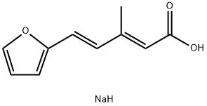 SODIUM, (2E,4E)-5-FURAN-2-YL-3-METHYL-PENTA-2,4-DIENOATE 结构式