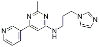 N-[3-(1H-IMIDAZOL-1-YL)PROPYL]-2-METHYL-6-PYRIDIN-3-YLPYRIMIDIN-4-AMINE 结构式