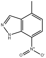 4-甲基-7-硝基吲唑 结构式