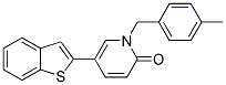 5-(1-BENZOTHIEN-2-YL)-1-(4-METHYLBENZYL)PYRIDIN-2(1H)-ONE 结构式