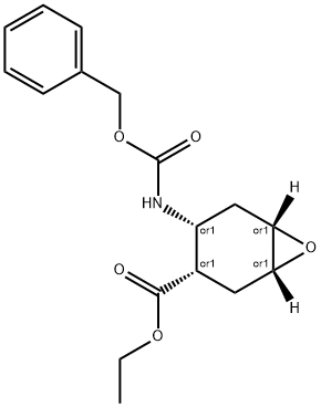 ALL-CIS-4-BENZYLOXYCARBONYLAMINO-7-OXA-BICYCLO[4.1.0]HEPTANE-3-CARBOXYLIC ACID ETHYL ESTER 结构式