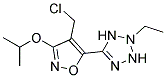 5-(4-CHLOROMETHYL-3-ISOPROPOXY-ISOXAZOL-5-YL)-2-ETHYL-1H-TETRAZOLE 结构式