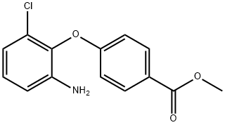 METHYL 4-(2-AMINO-6-CHLOROPHENOXY)BENZOATE 结构式