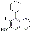 4-CYCLOHEXYL-3-IODO-NAPHTHALEN-2-OL 结构式