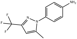 4-(5-METHYL-3-(TRIFLUOROMETHYL)-1H-PYRAZOL-1-YL)ANILINE 结构式